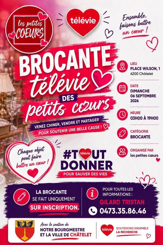  Brocante Televie Petits Coeurs