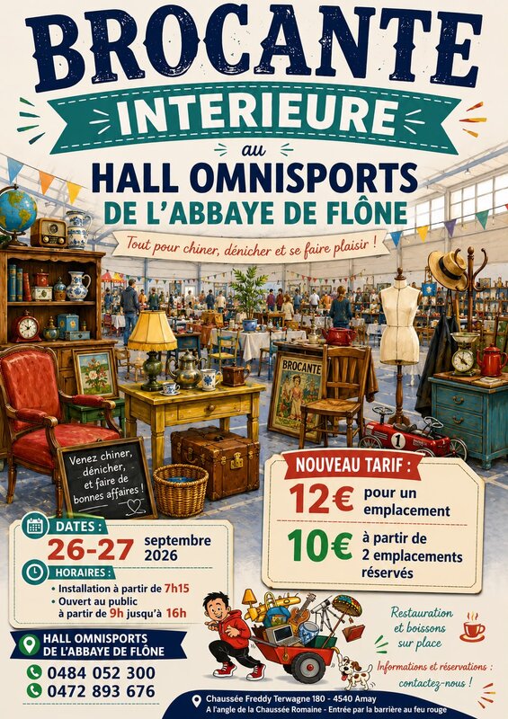  Brocante Hall omnisports Amay flone