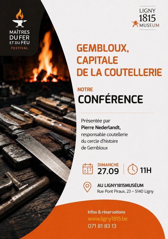 Loisirs Conférence - Gembloux, capitale la coutellerie.