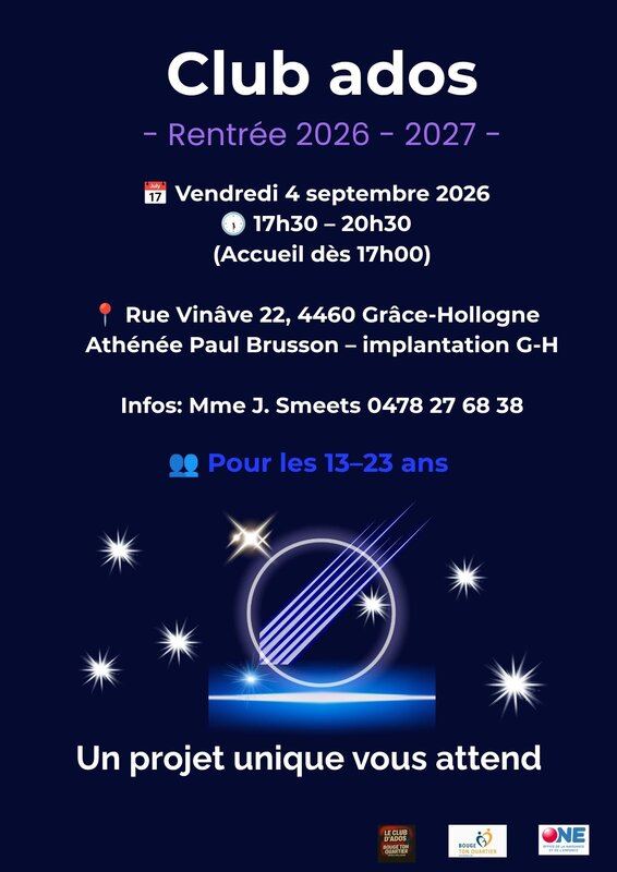 Stages,cours Club ados jeunes
