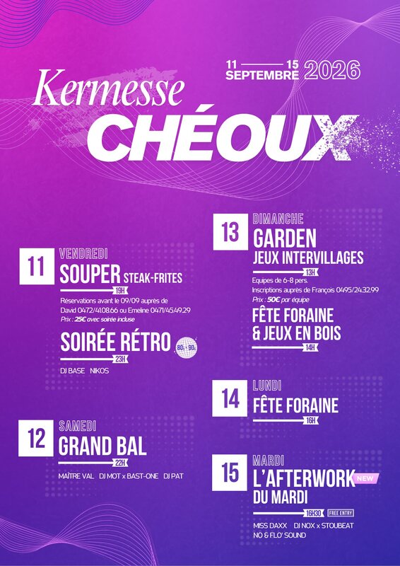 Loisirs Kermesse Chéoux