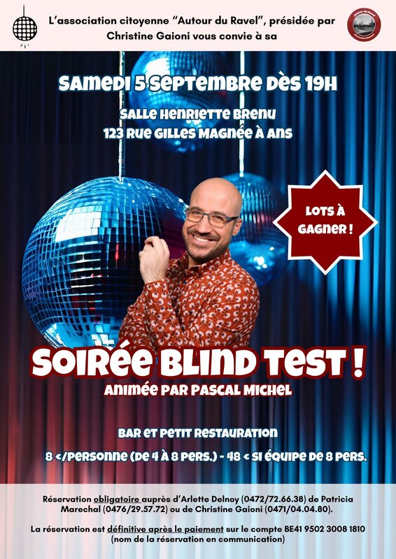 Soirées Blind Test avec Pascal Michel 