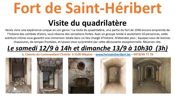 Loisirs Visite quadrilatère Fort Saint-Héribert