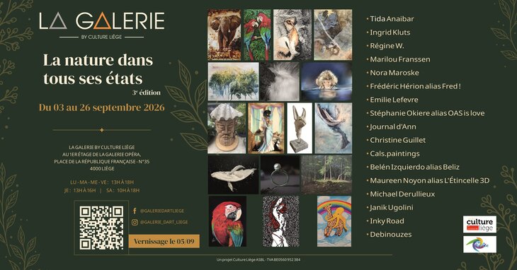 Expositions Vernissage l exposition La nature dans tous états - »