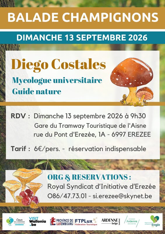 Loisirs Balade champignons avec Diego Costales