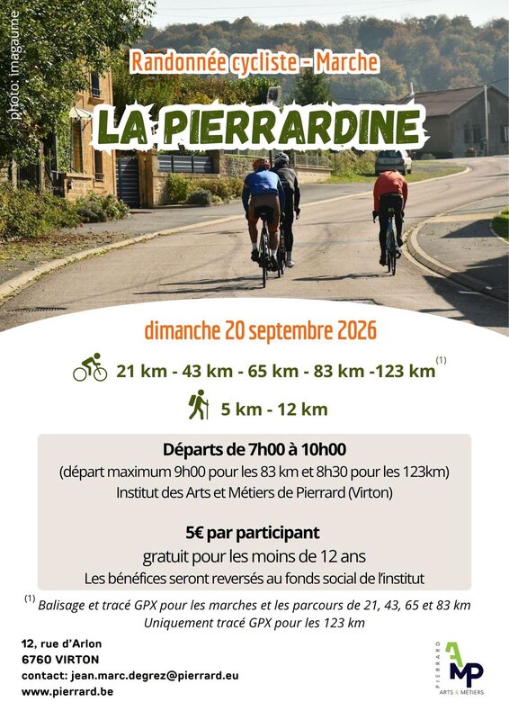 Loisirs La Pierrardine: randonnée cycliste pédestre