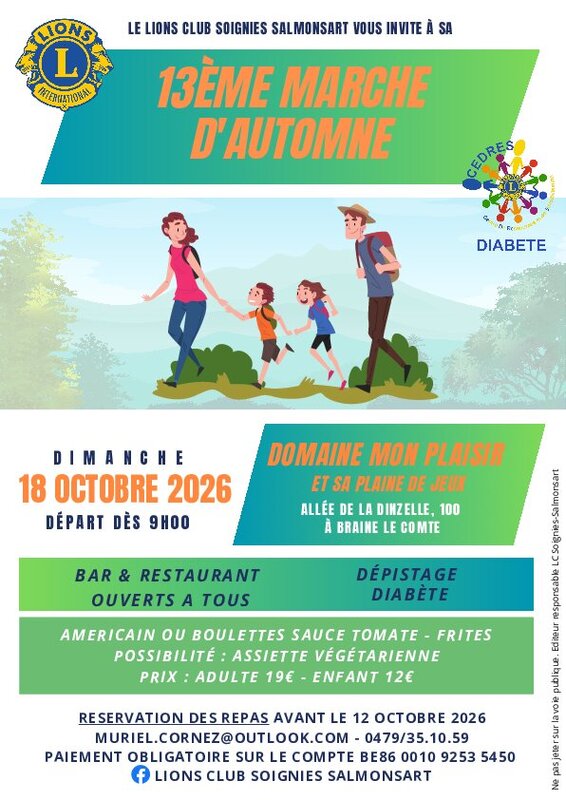 Loisirs 13ème Marche d automne d une sensibilisation diabète