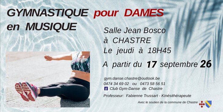 Stages,cours Gymnastique pour dames musique