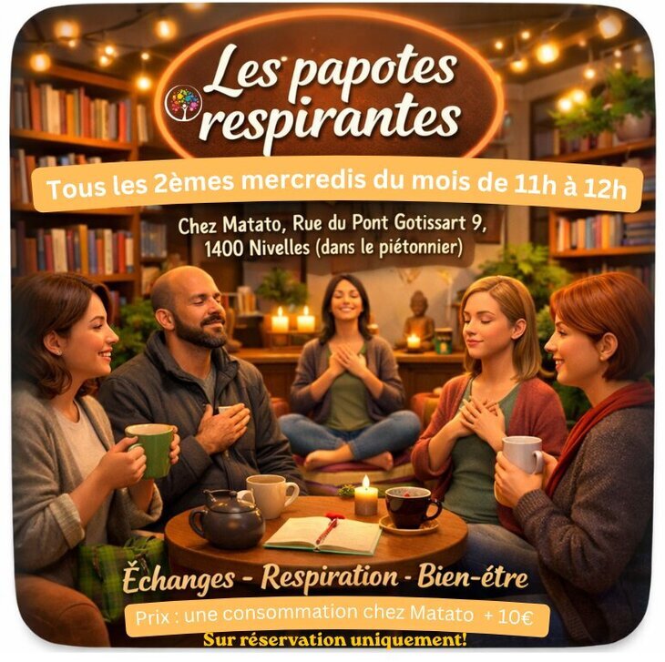 Stages,cours Les papotes respirantes - 2ème mercredi mois