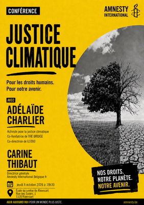 Conférences Conférence Justice climatique Amnesty