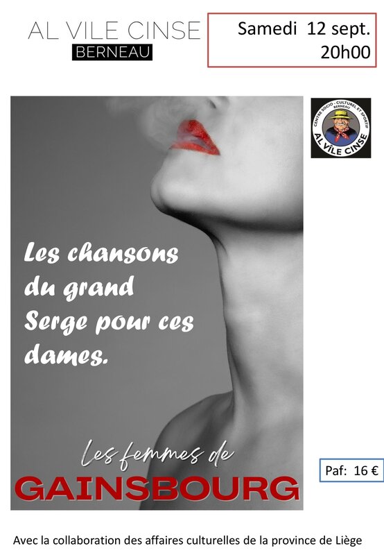 Concerts Jessy chante Femmes Gainsbourg
