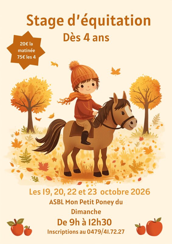 Stages,cours Stage d équitation