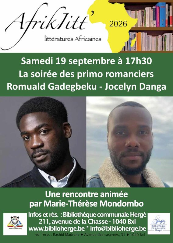 Conférences Afriklitt’ : soirée primo romanciers Romuald Gadegbeku Jocelyn Danga