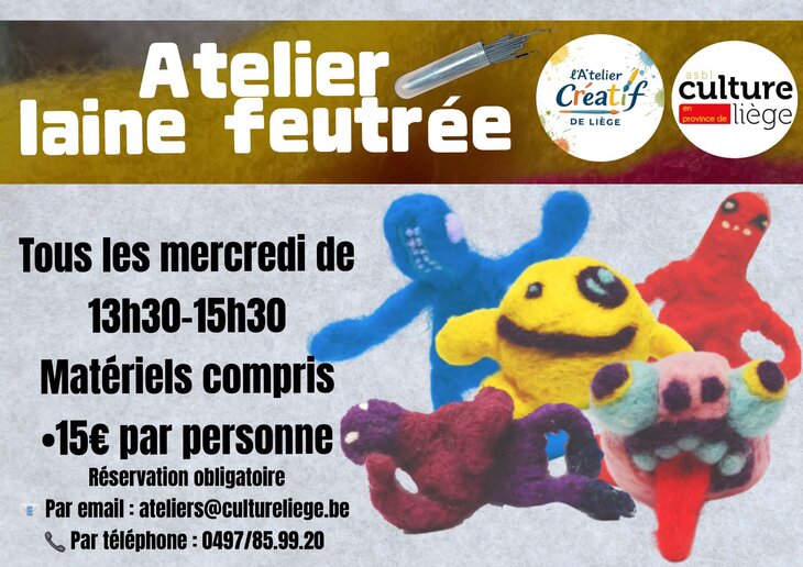 Stages,cours Atelier Laine Feutrée
