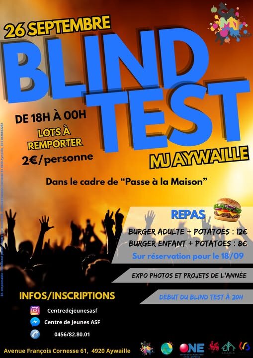 Soirées Soirée Blind Test