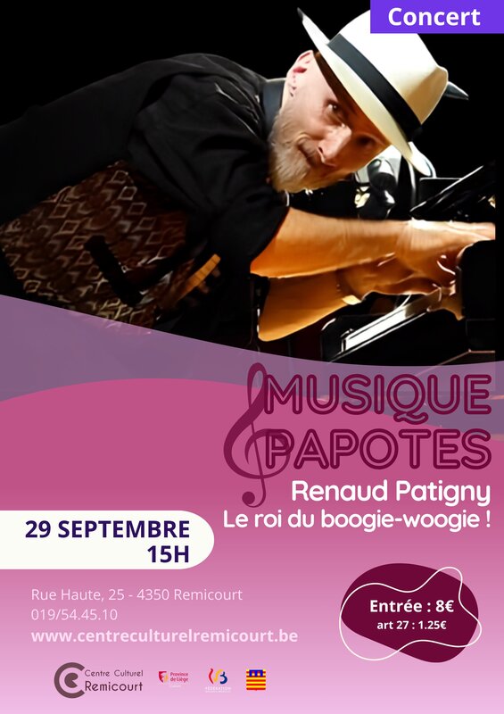 Concerts Musique & Papotes :  Renaud Patigny 