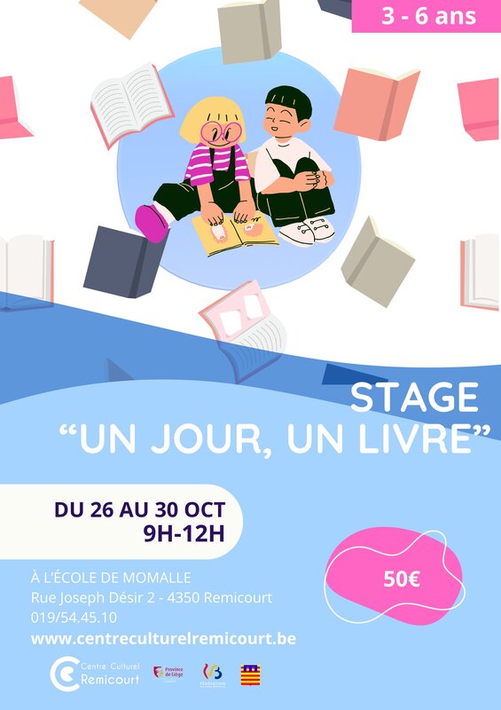 Stages,cours Stage : jour, livre  (demi-journées)