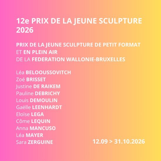 Expositions 12e Prix la Jeune Sculpture