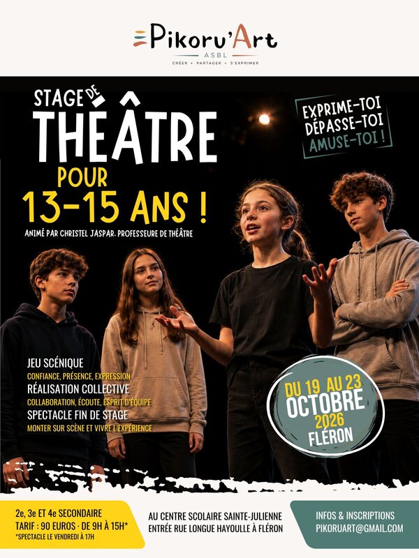 Stages,cours Stage théâtre pour jeunes