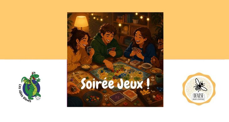 Loisirs Soirée jeux société avec Idées Bleues