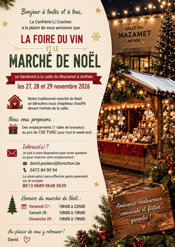 Marchés de Noël Marché noël & foire vin