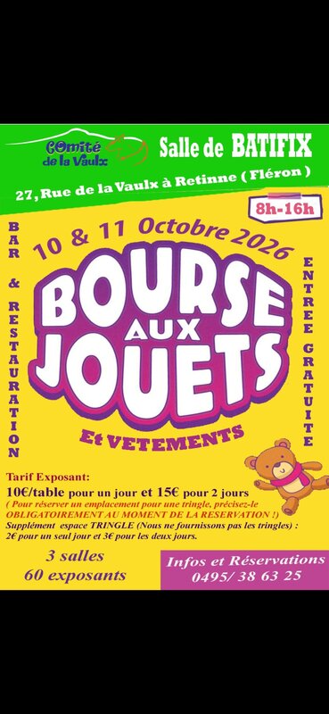 Loisirs Bourse jouets & Vêtements enfants