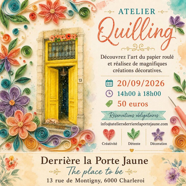 Stages,cours Découvrez technique Quilling