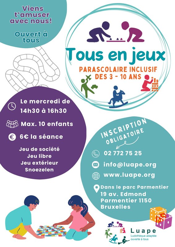 Stages,cours Tous jeux - Parascolaire inclusif