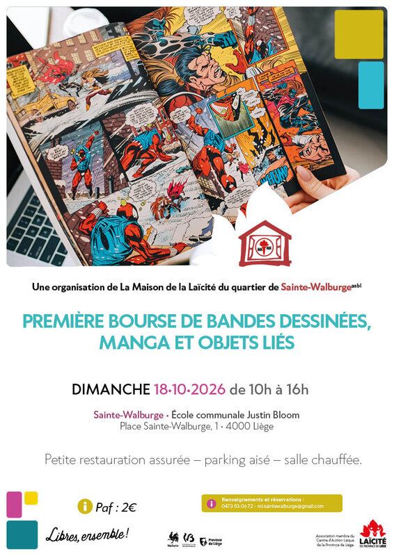 Loisirs Première bourse bandes dessinées, manga objets liés.