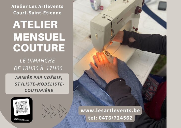 Stages,cours Atelier couture création Modèle
