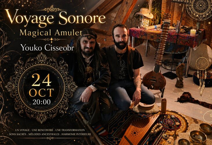 Concerts Voyage Sonore Musicien Magical Amulet Voix médecines Youko Cisseobr