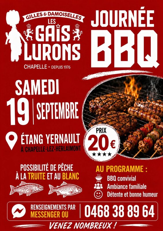 Loisirs Journée Barbecue Gais Lurons