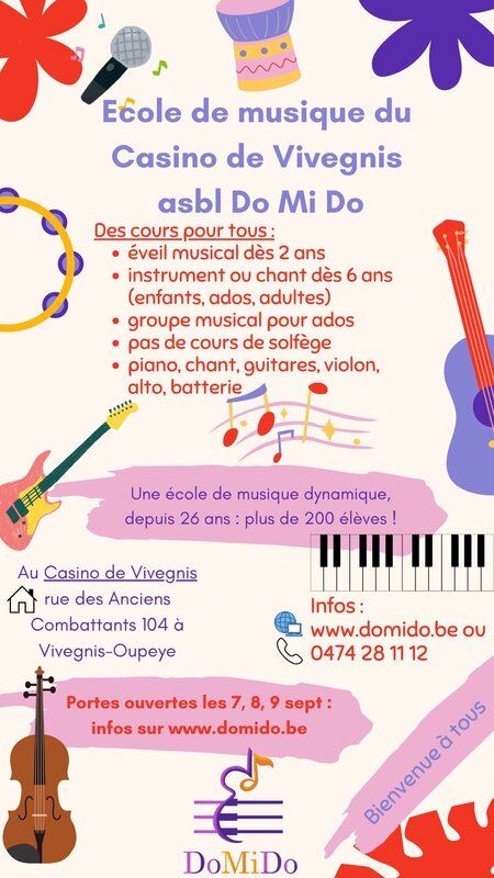 Loisirs Portes ouvertes l école musique