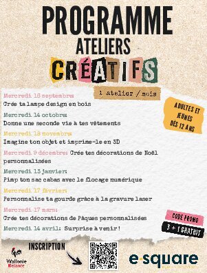 Stages,cours Ateliers créatifs numériques