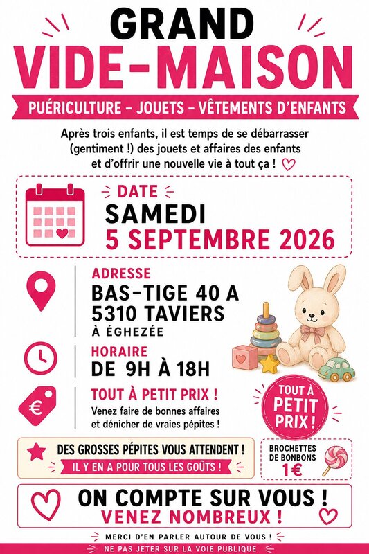  Vide maison- brocante