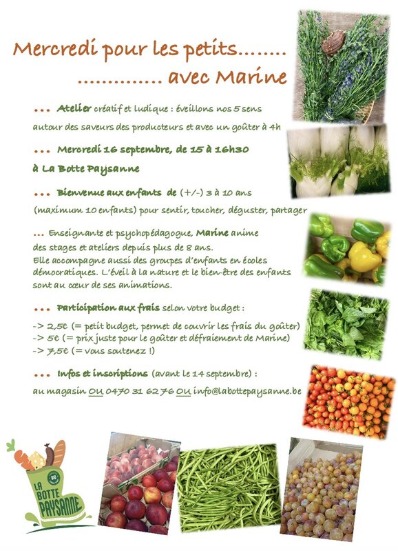 Stages,cours Mercredi pour petits... avec Marine