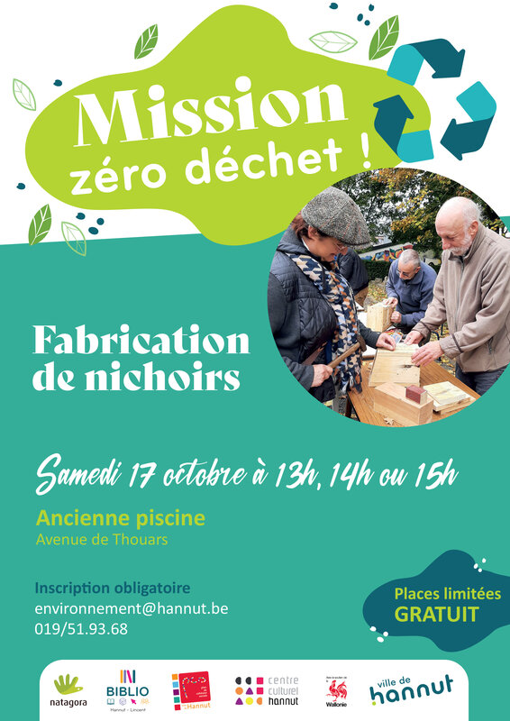 Stages,cours Atelier Zéro Déchet : Création personnalisation nichoirs