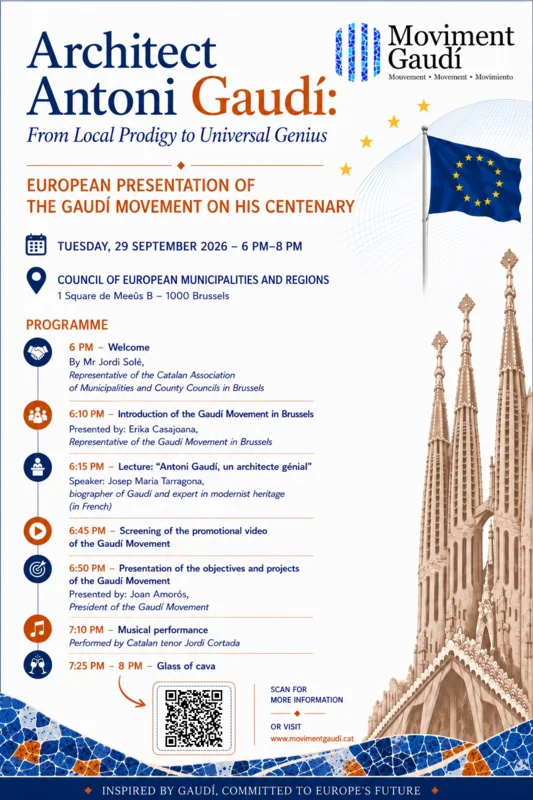 Conférences Architect Antoni Gaudí: From Local Prodigy Universal Genius