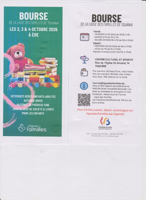Loisirs Bourse vêtements automne-hiver, puéric, jeux, livres pour enfants