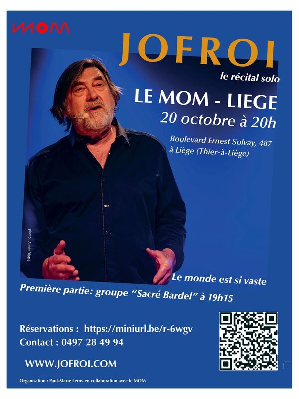 Concerts Concert solo Jofroi