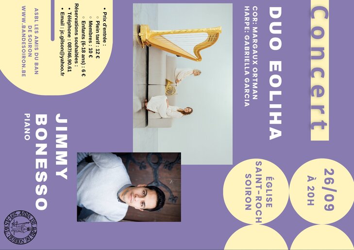 Concerts Duo Eoliha & Jimmy Bonesso