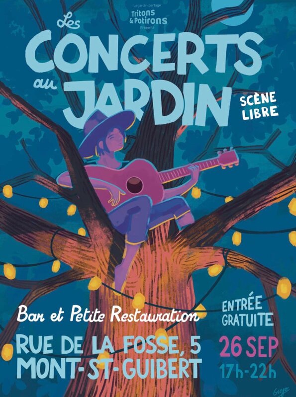 Concerts Les Concerts Jardin - 4ème édition - Scène Libre