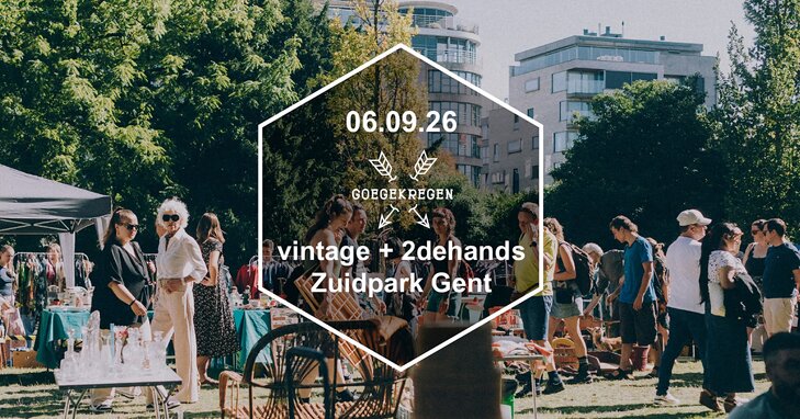  Vintage + tweedehands markt Zuidpark Gent