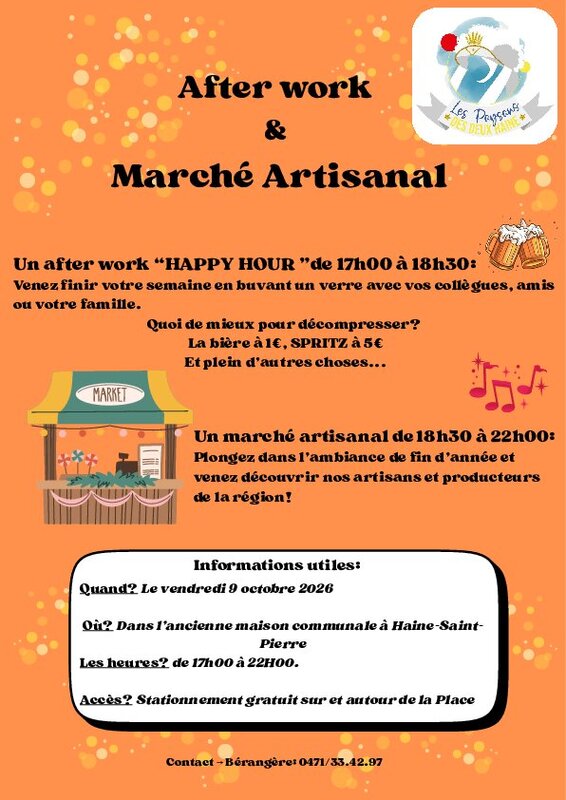 Loisirs After work marché artisanal