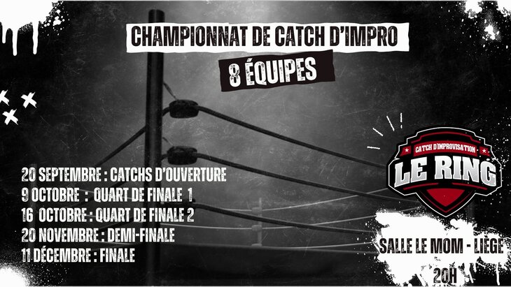 Spectacles Le Ring: tournoi catch d impro: cérémonie d ouverture