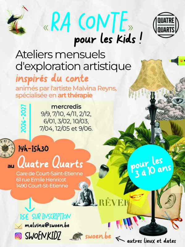 Stages,cours Atelier artistique pour enfants à ans) Conte