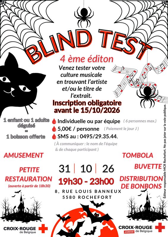 Soirées Blind-test Maison Croix-Rouge Rochefort