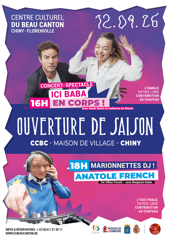 Spectacles Ouverture Saison Centre culturel Beau Canton