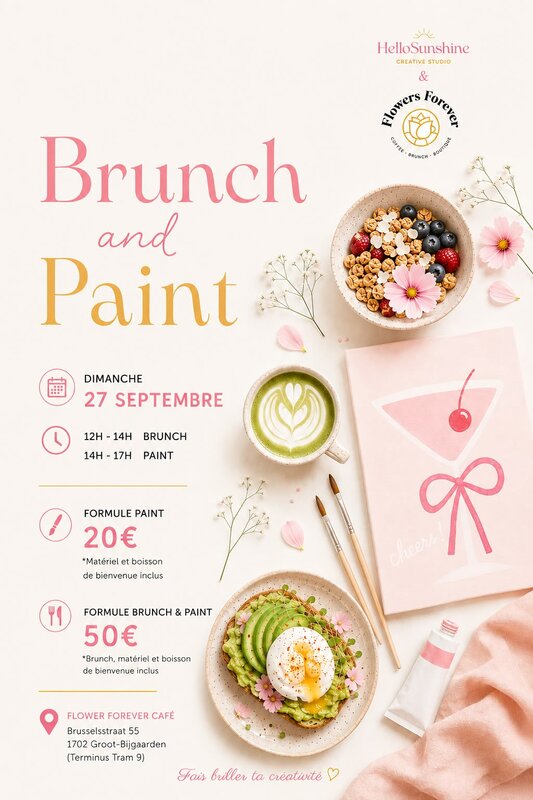 Loisirs Brunch & Paint Flowers Forever