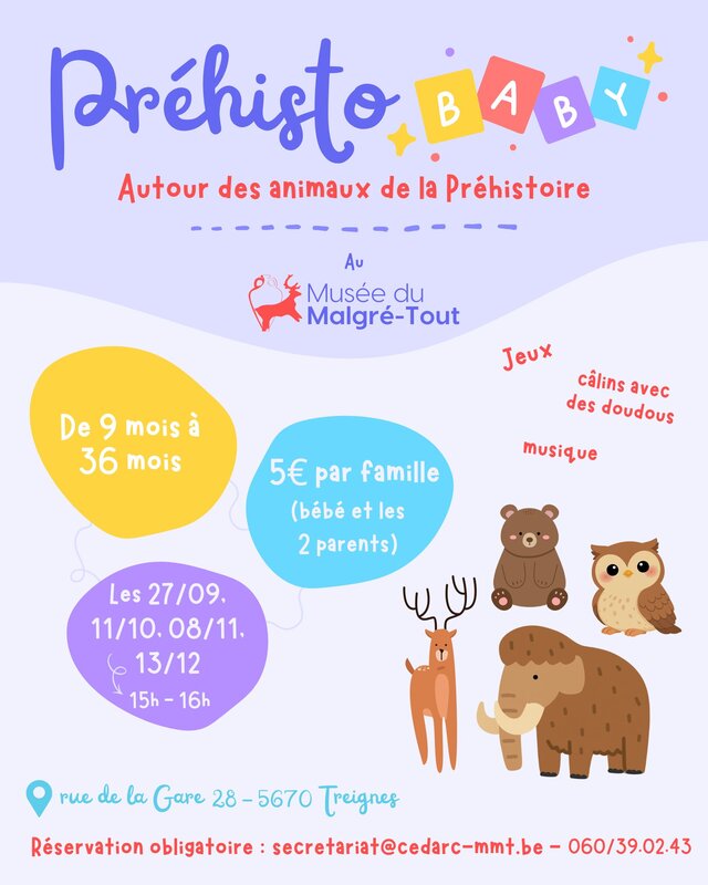Loisirs Préhisto Baby - Autour animaux la Préhistoire